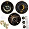 Louise Maelys 3 Set Tarot Moon Embroidery Kits for Beginners with Evil Eye Pattern,Adults Starter Cross Stitch Kit DIY Needlepoint